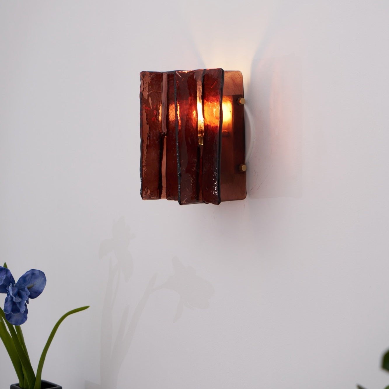 Lustra Wall Light Brass Glass Clear - Neutralighting
