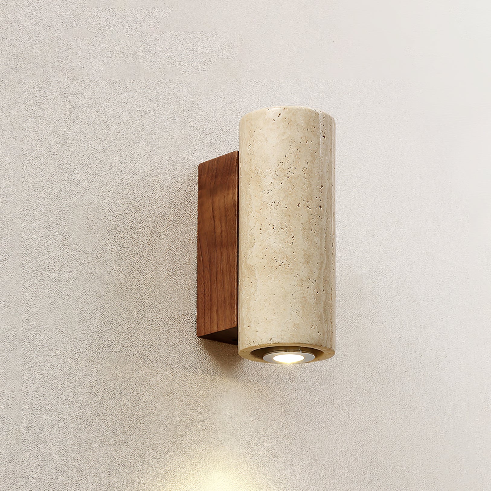 Veyrila Rectangular Travertine Wall Light - Neutralighting
