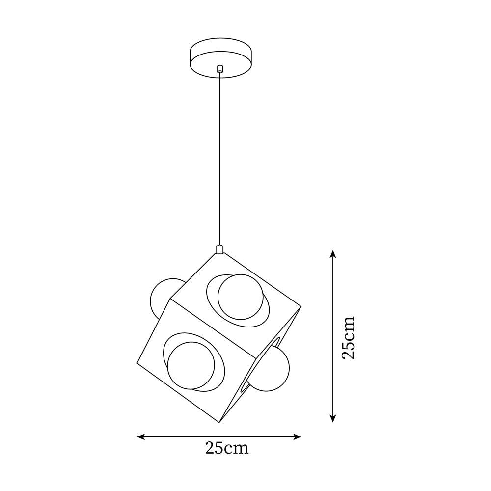 Block Pendant Lamp Cubic Minimalist - Letslighting