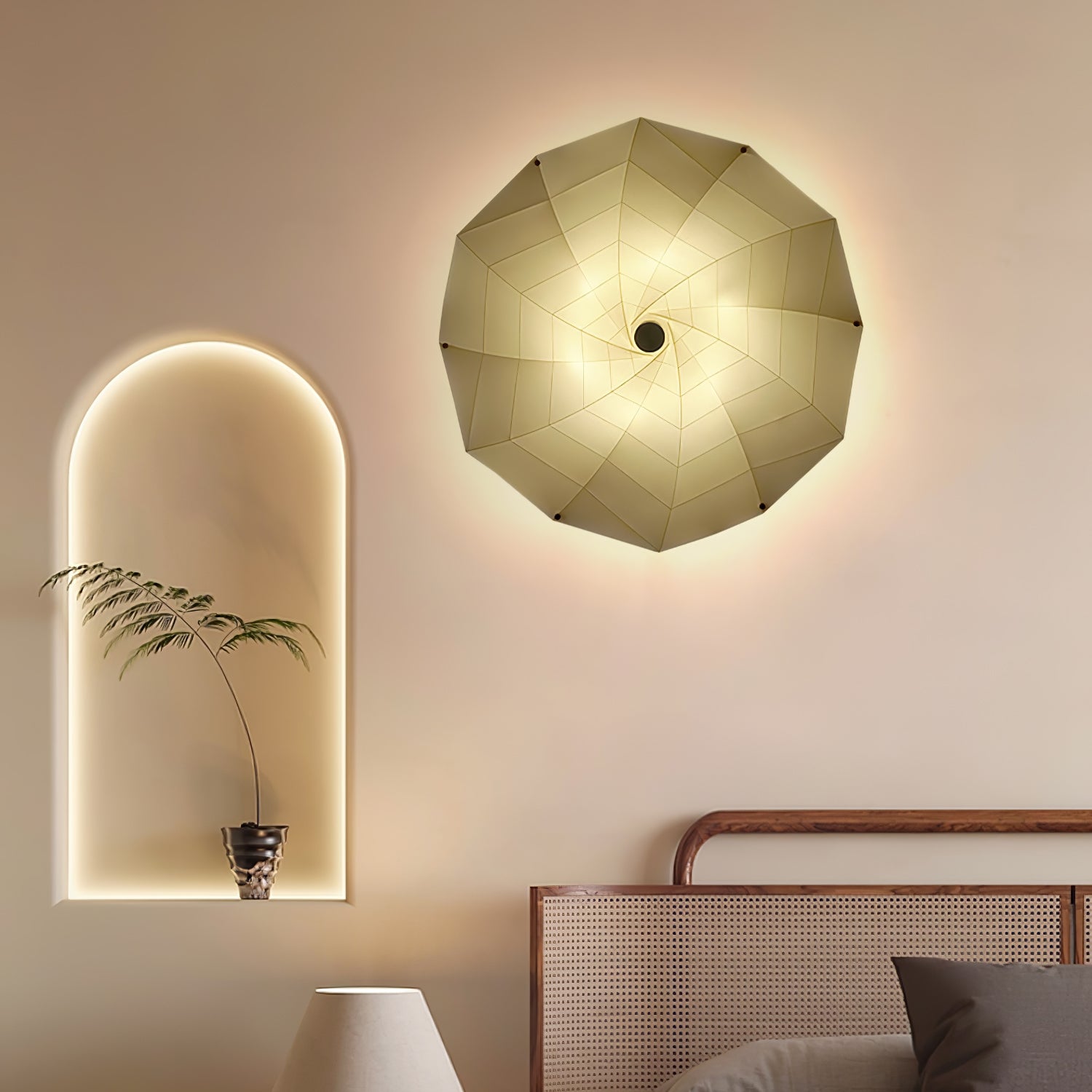 Vadorir Spiral Fabric Pendant Light - Neutralighting