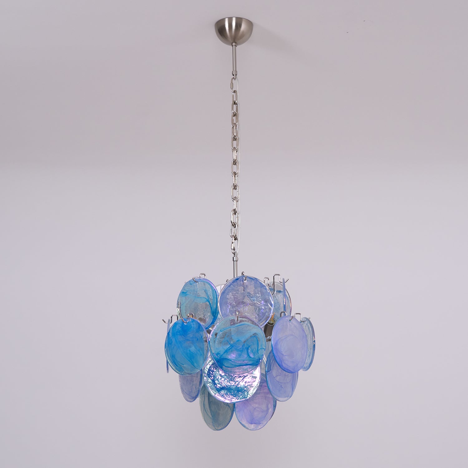 BlWaegnuvyj Individuel Créativité Disque Métal Verre Lustre - Neutralighting