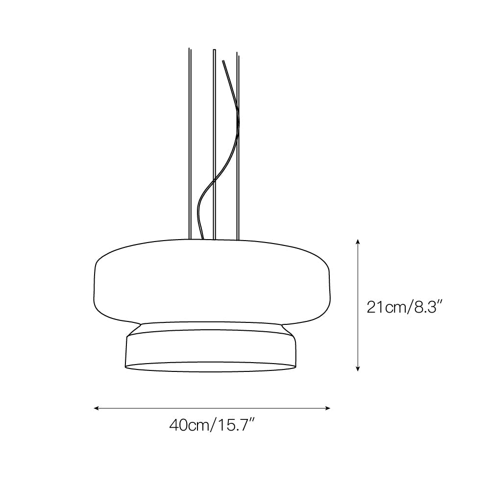 Xenuvyj Moderne Minimaliste Métal Verre Suspension - Neutralighting