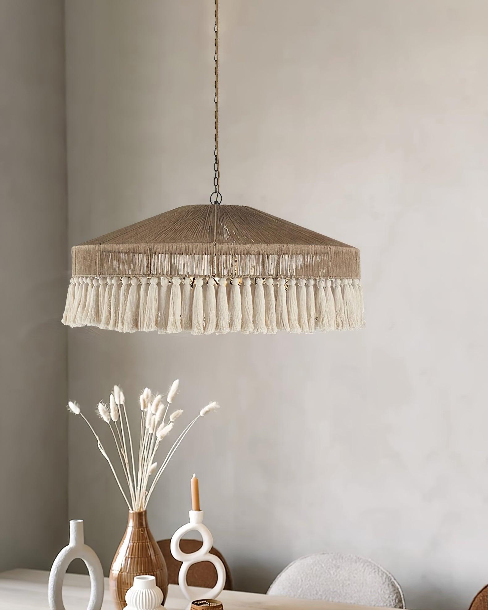 Duvia Lustra Lustre Bohème à Franges Élégant - Neutralighting