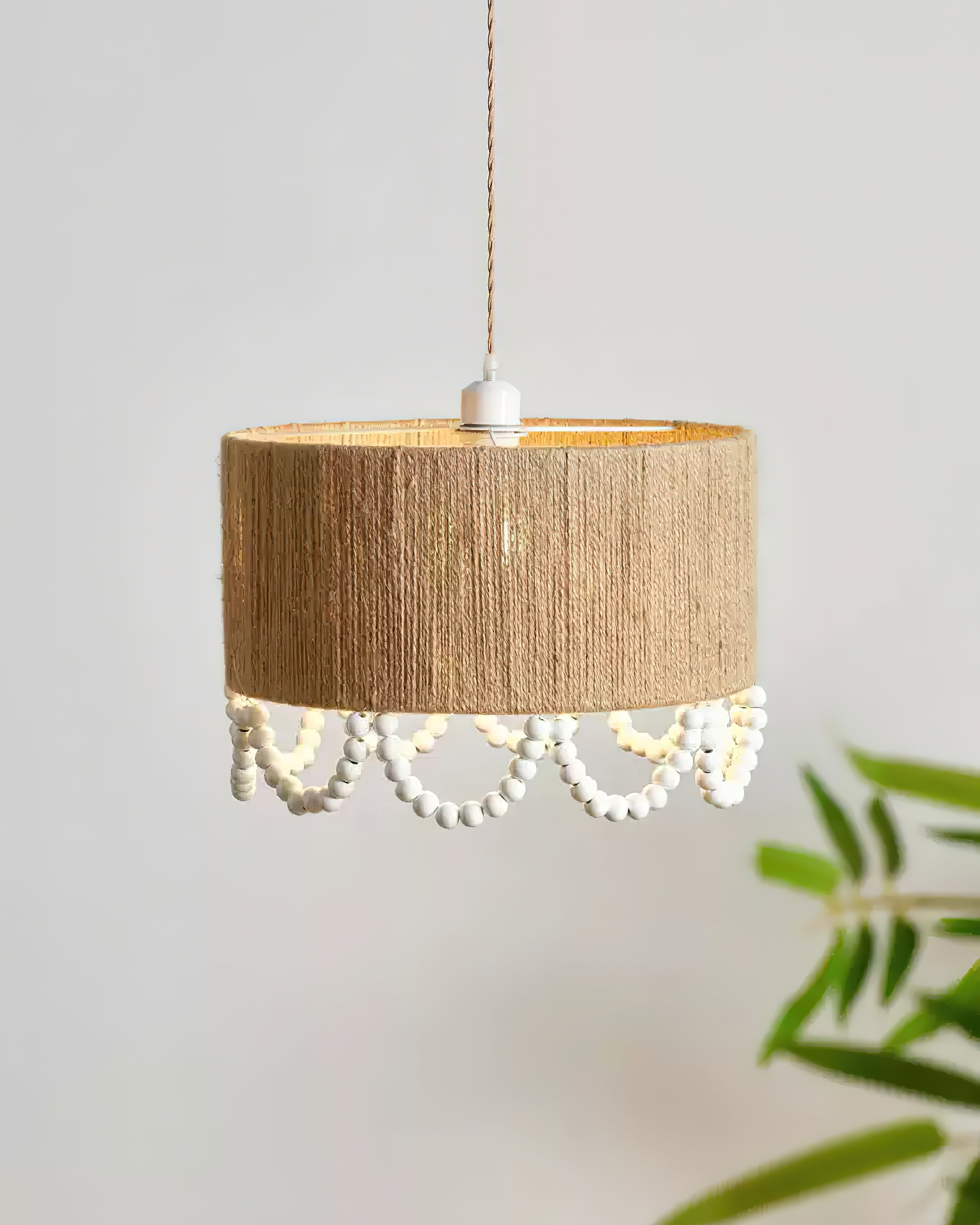 Boho Dona Suspension Naturel Frange Organique - Neutralighting