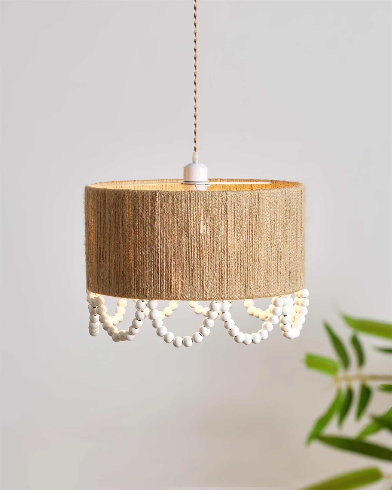 Boho Dona Suspension Naturel Frange Organique - Neutralighting