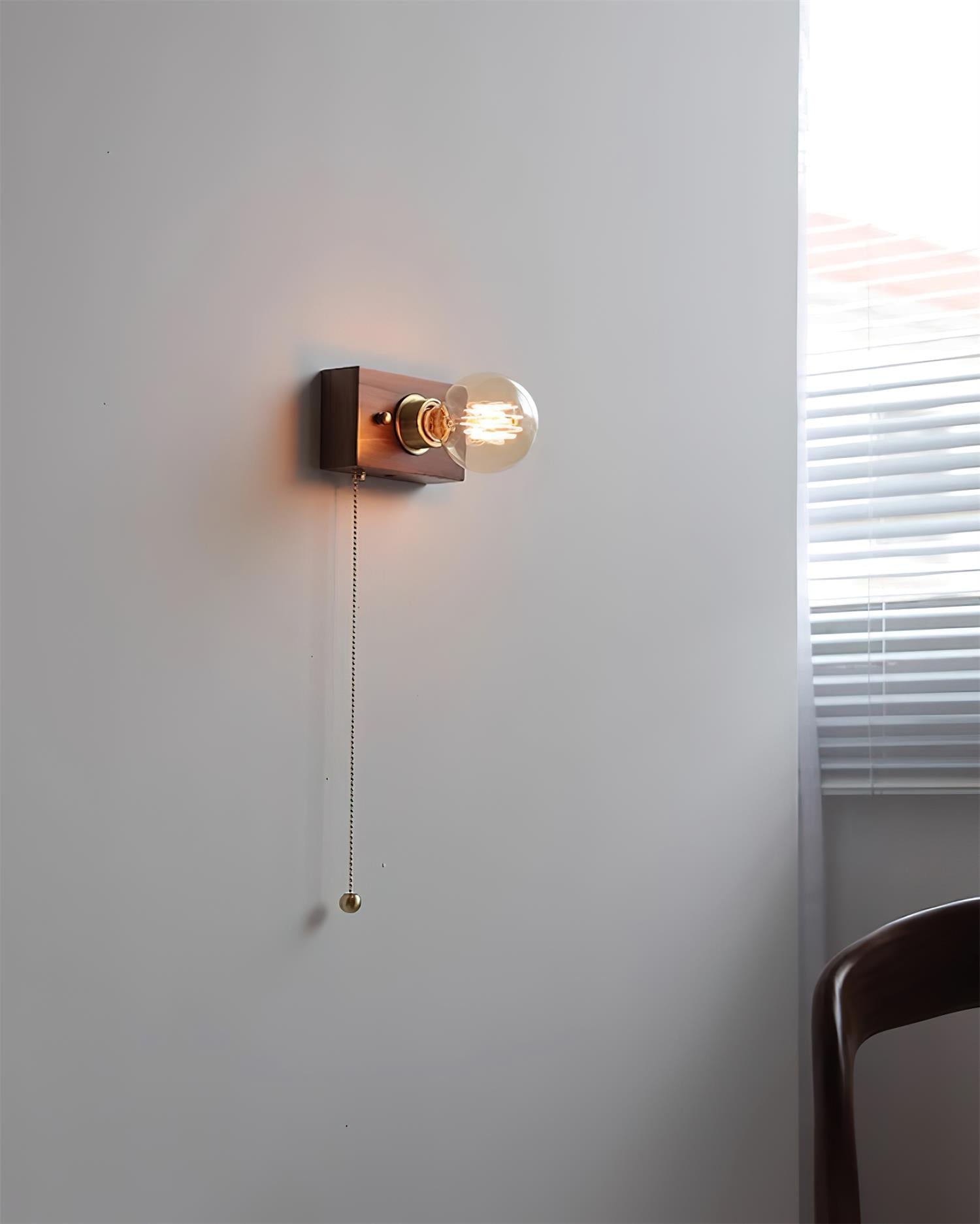 Bois Applique Murale Style Edison - Neutralighting