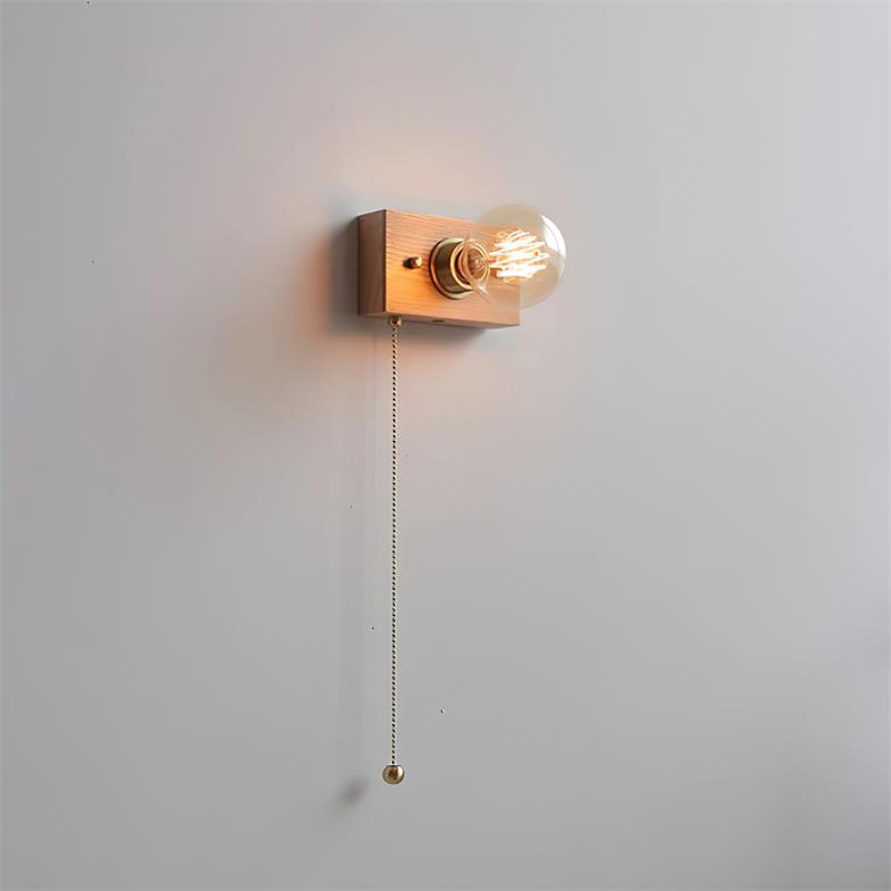 Bois Applique Murale Style Edison - Neutralighting