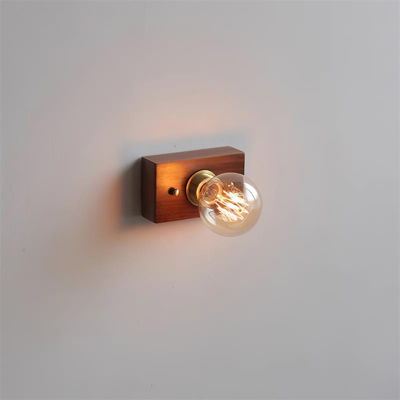 Bois Applique Murale Style Edison - Neutralighting