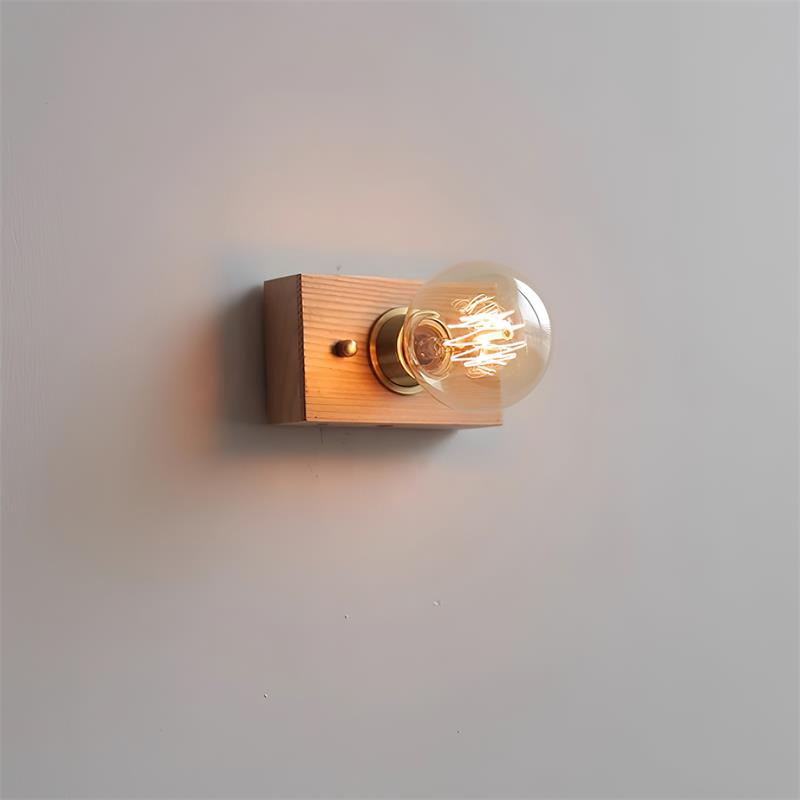 Bois Applique Murale Style Edison - Neutralighting