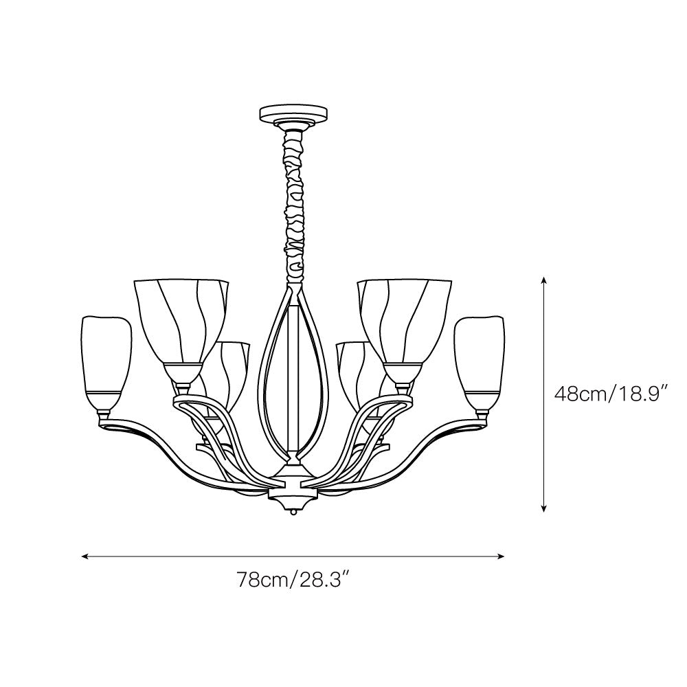 Dvaluvyj Postmodern Luxe Laiton Métal Verre Lustre - Neutralighting