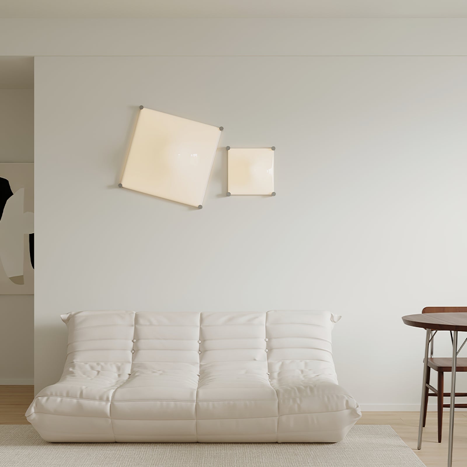 Bolla Plafonnier Courbe Triangle Abat-jour Minimaliste - Neutralighting
