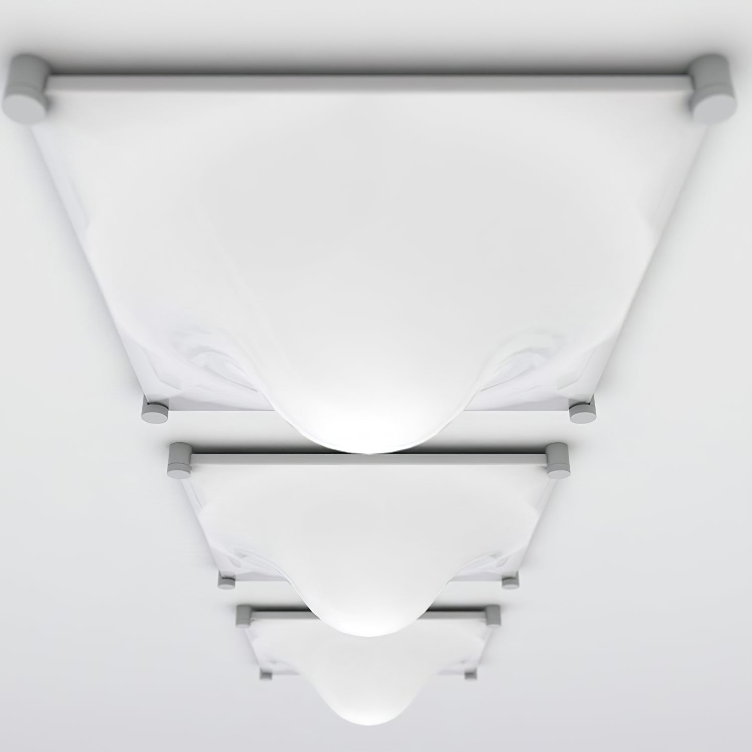 Bolla Plafonnier Courbe Triangle Abat-jour Minimaliste - Neutralighting