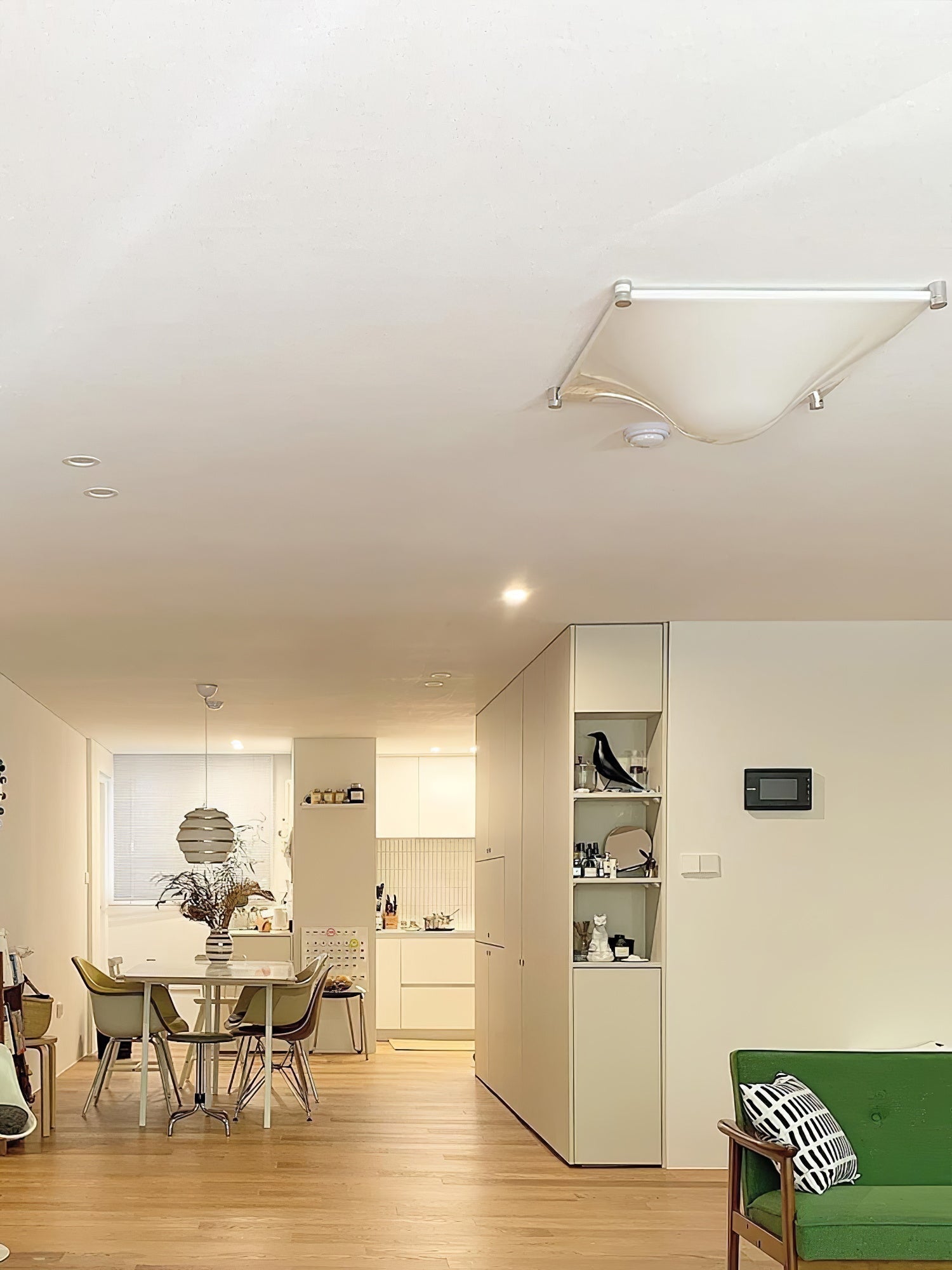 Bolla Lustre Plafonnier Blanc Doux Courbes Élégant - Neutralighting