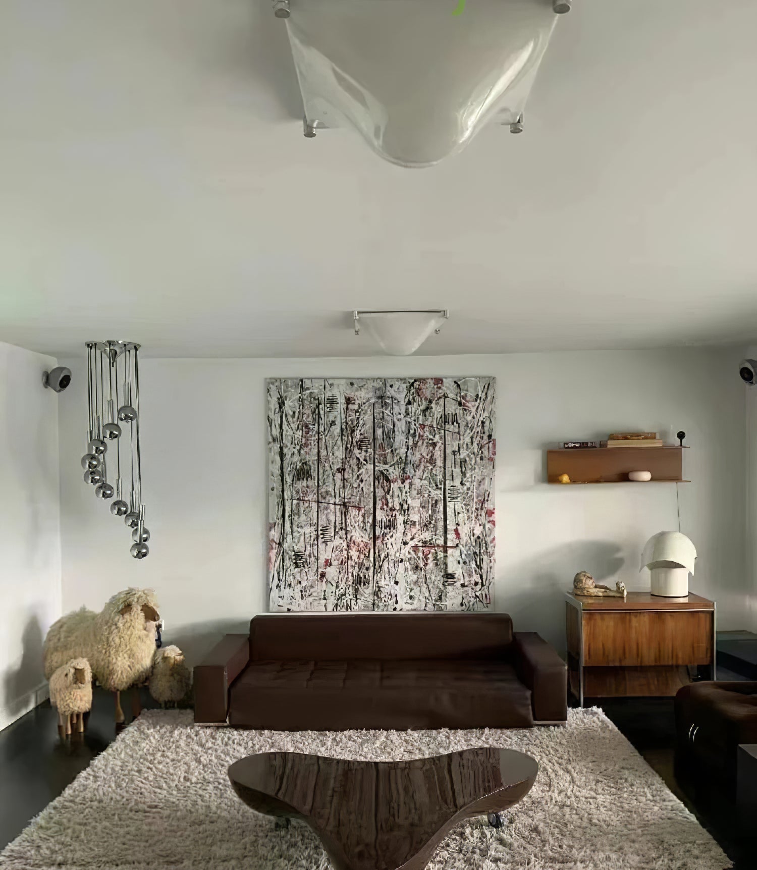 Bolla Lustre Plafonnier Blanc Doux Courbes Élégant - Neutralighting