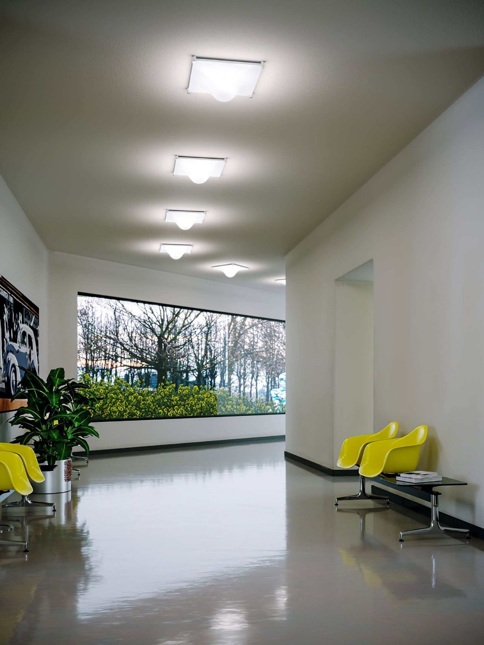Bolla Lustre Plafonnier Blanc Doux Courbes Élégant - Neutralighting