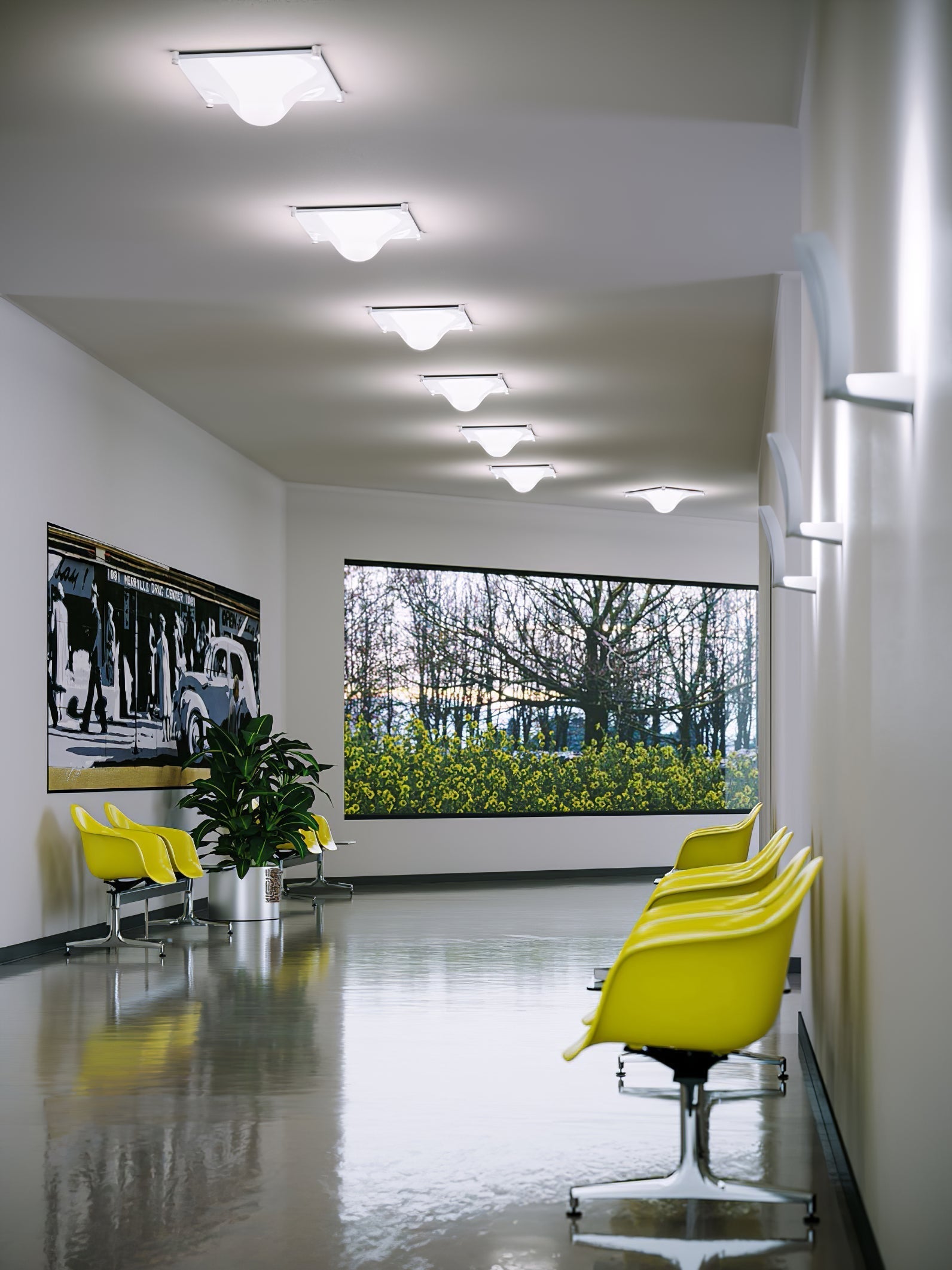 Bolla Lustre Plafonnier Blanc Doux Courbes Élégant - Neutralighting