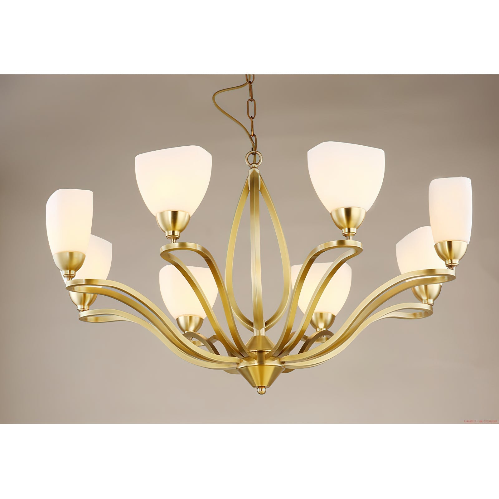 Dvaluvyj Postmodern Luxe Laiton Métal Verre Lustre - Neutralighting