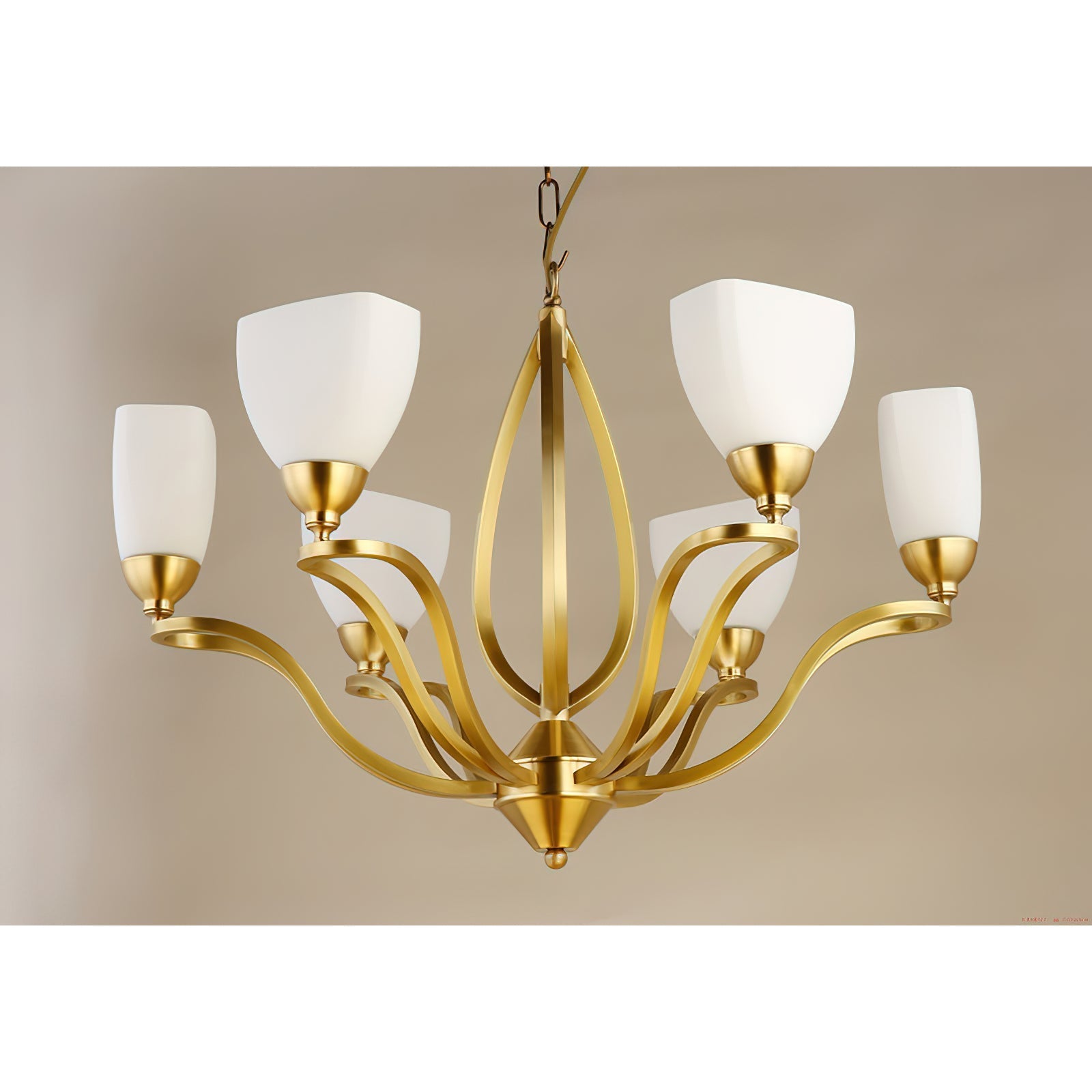 Dvaluvyj Postmodern Luxe Laiton Métal Verre Lustre - Neutralighting