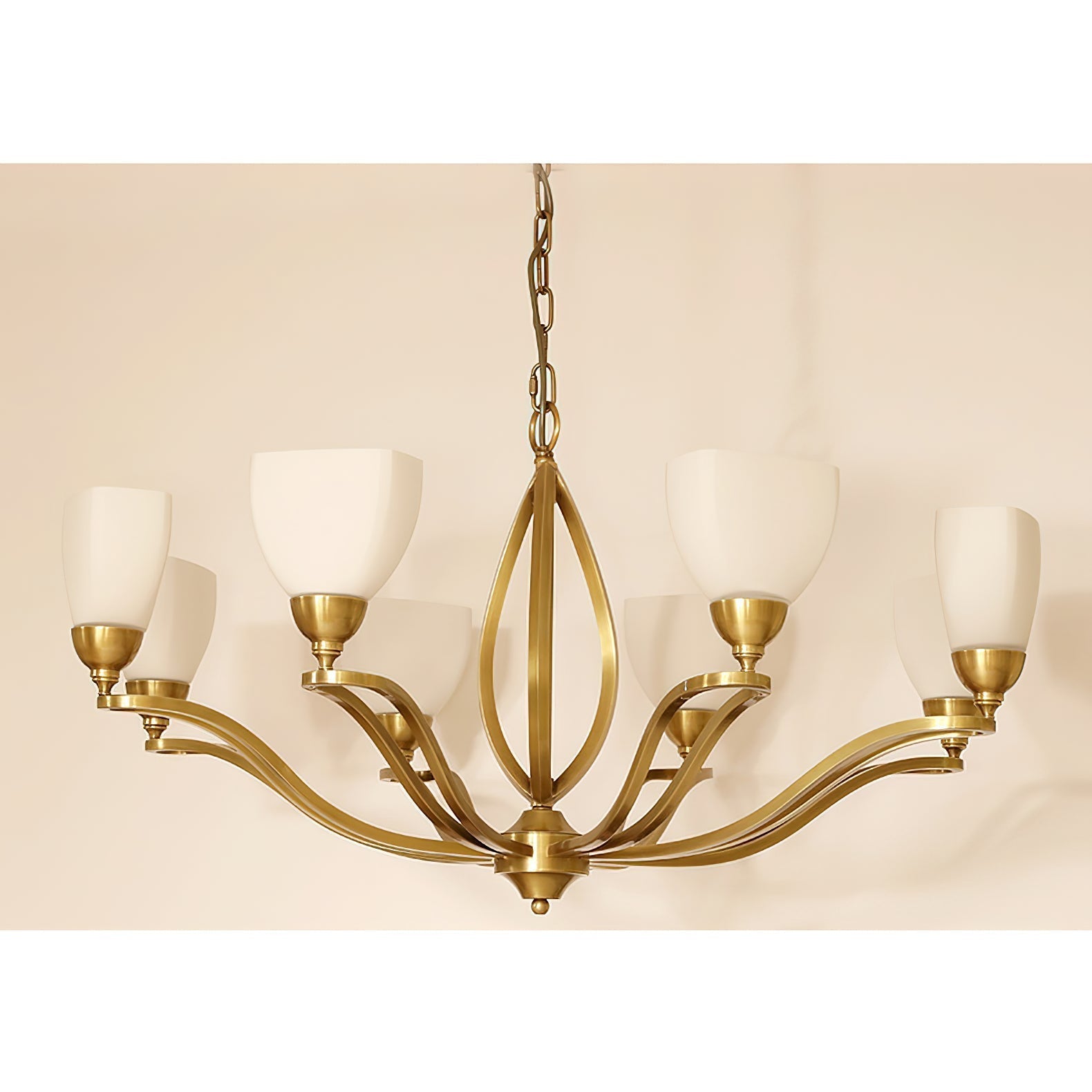 Dvaluvyj Postmodern Luxe Laiton Métal Verre Lustre - Neutralighting