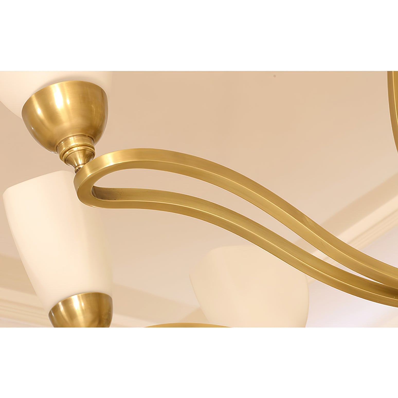 Dvaluvyj Postmodern Luxe Laiton Métal Verre Lustre - Neutralighting