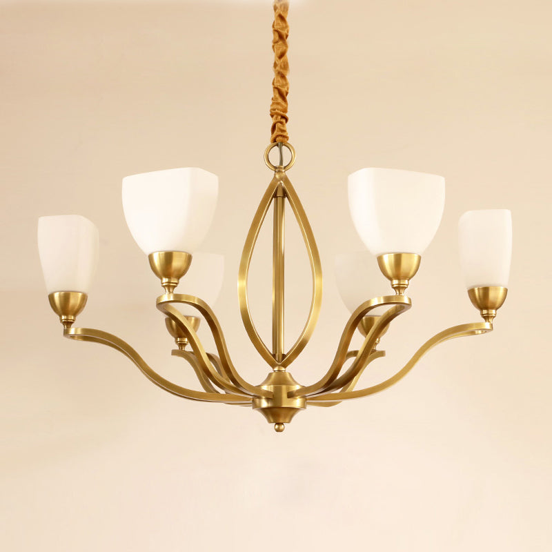 Dvaluvyj Postmodern Luxe Laiton Métal Verre Lustre - Neutralighting
