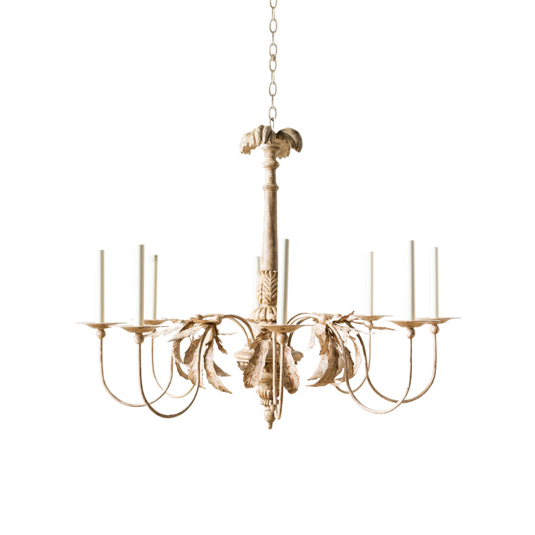 Eirikuvyj Postmodern Luxury Short Wooden Metal Chandelier - Lamp Copper