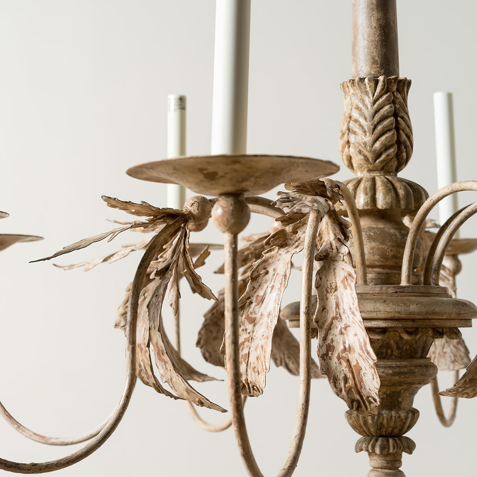 Eirikuvyj Postmodern Luxury Short Wooden Metal Chandelier - Lamp Copper