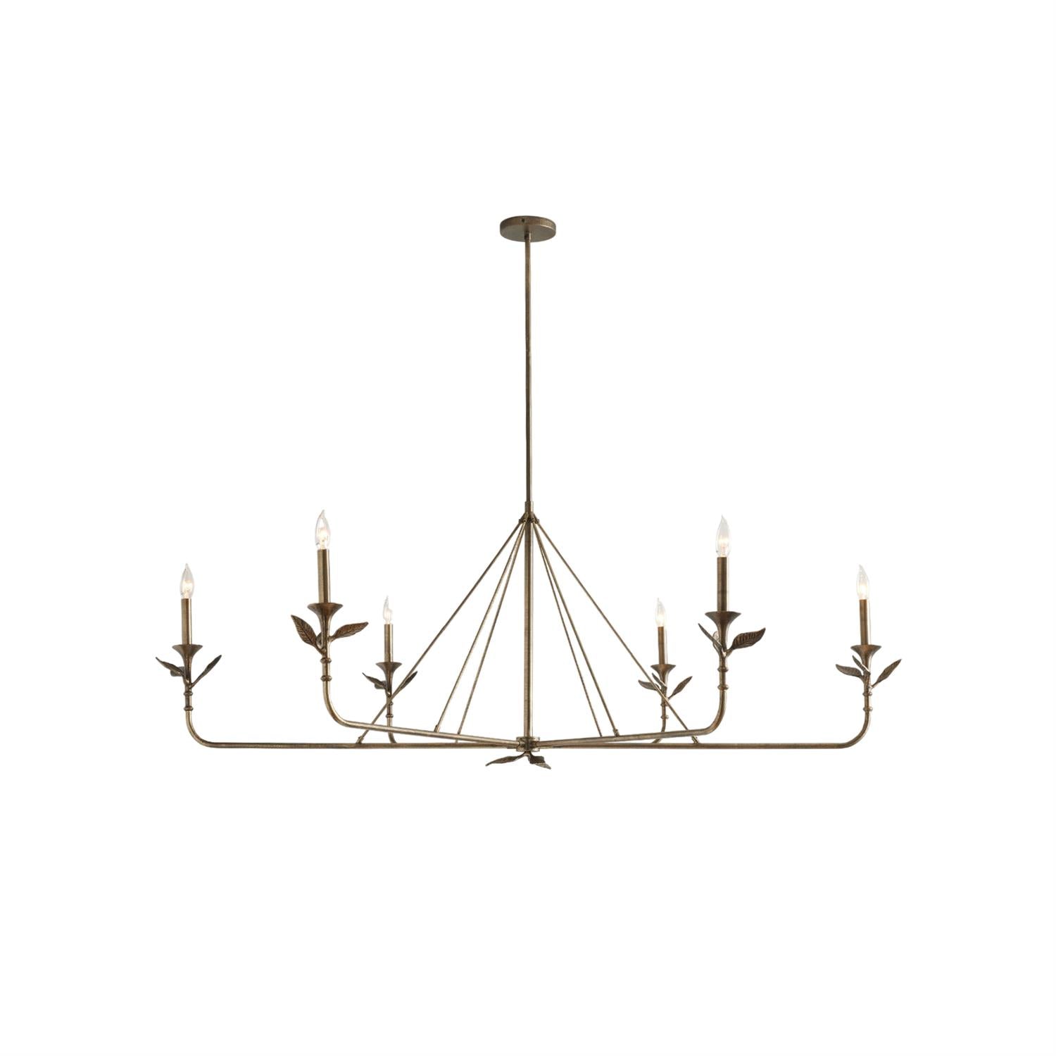 Eurtheion Spring Island Basket Metal Chandelier - Lamp Copper