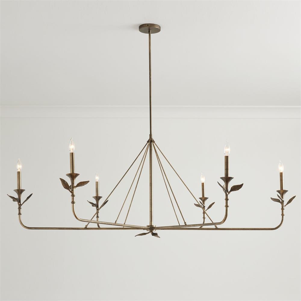 Eurtheion Spring Island Basket Metal Chandelier - Lamp Copper