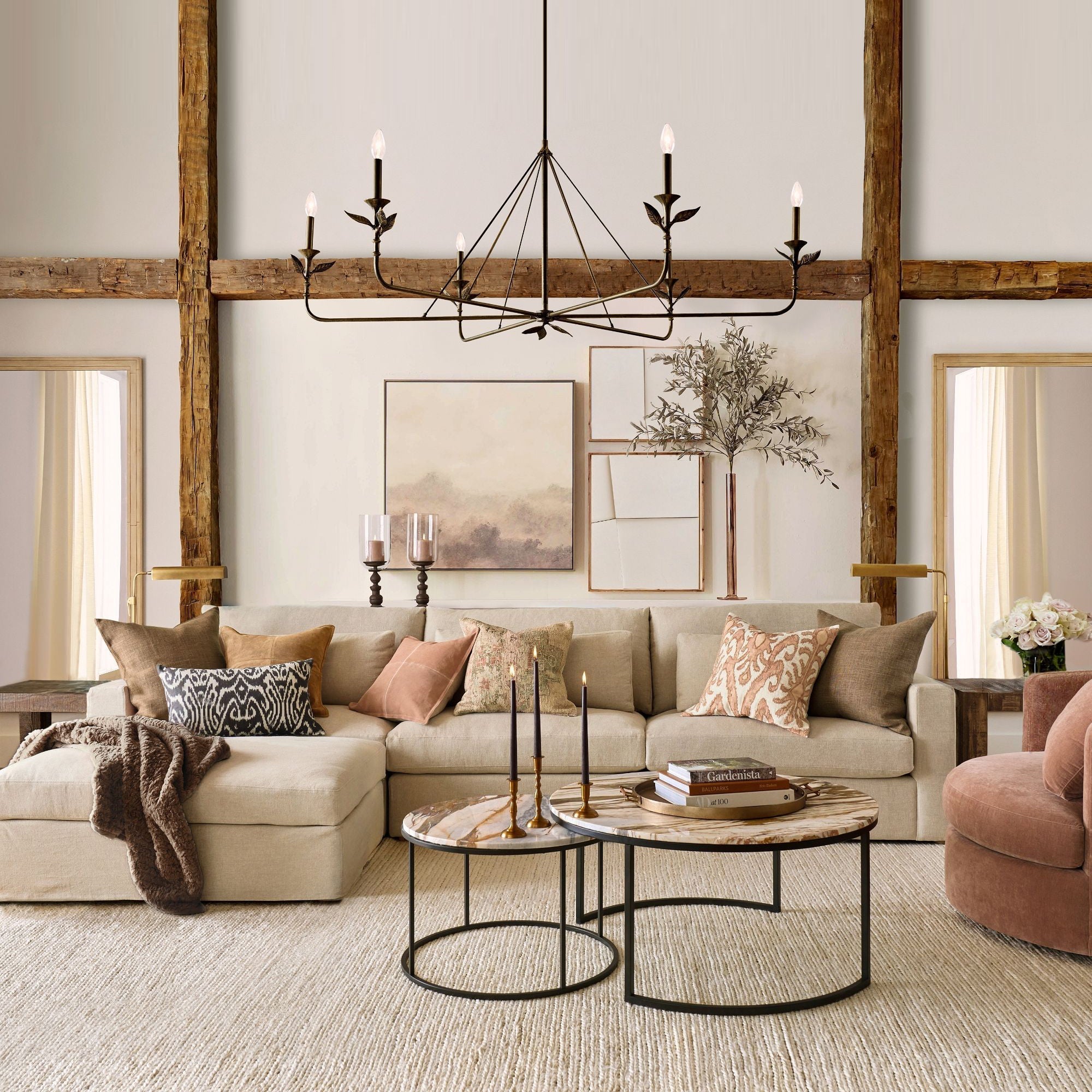 Eurtheion Spring Island Basket Metal Chandelier - Lamp Copper