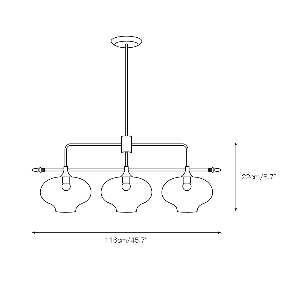 Himinuvyj Moderne Minimaliste Métal Verre Suspension - Neutralighting