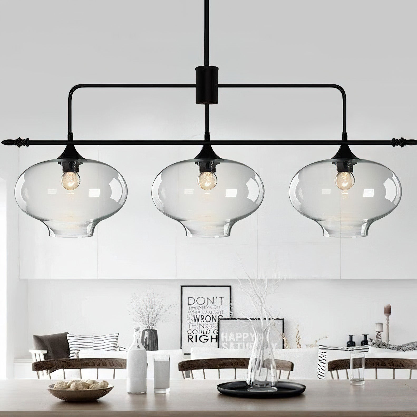 Himinuvyj Moderne Minimaliste Métal Verre Suspension - Neutralighting
