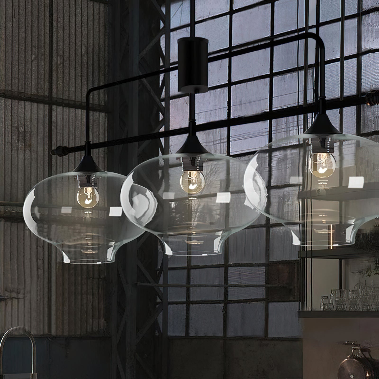 Himinuvyj Moderne Minimaliste Métal Verre Suspension - Neutralighting