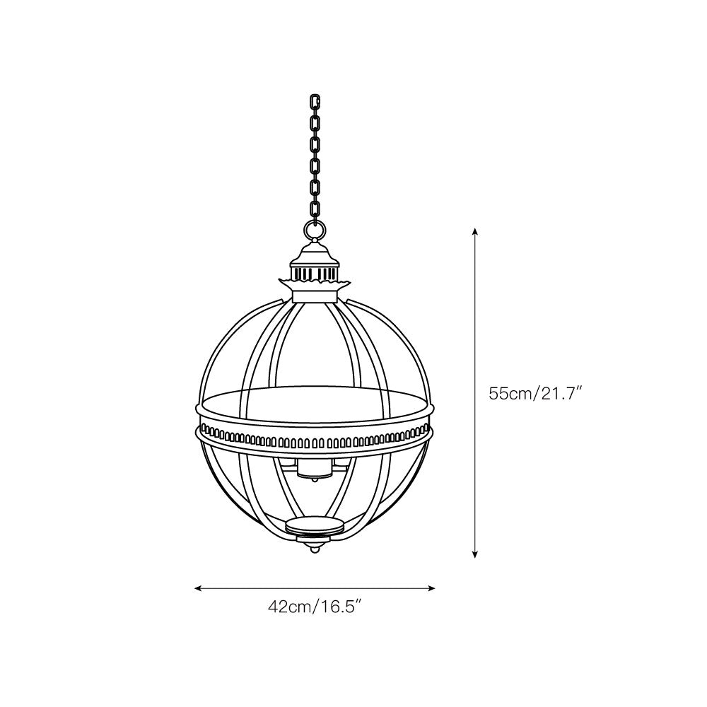 Svelte Ancien Industriel Métal Verre Suspension - Neutralighting