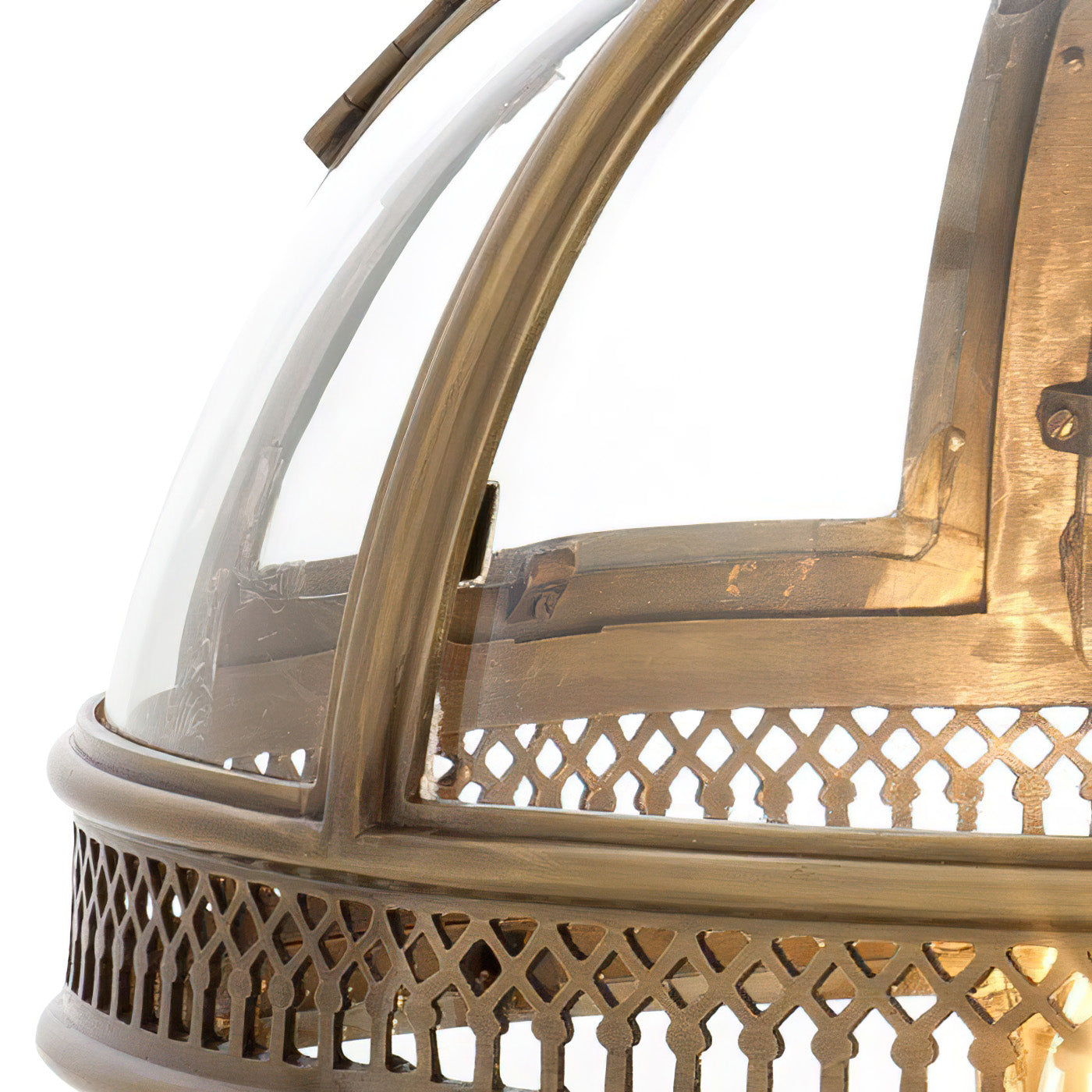 Svelte Ancien Industriel Métal Verre Suspension - Neutralighting