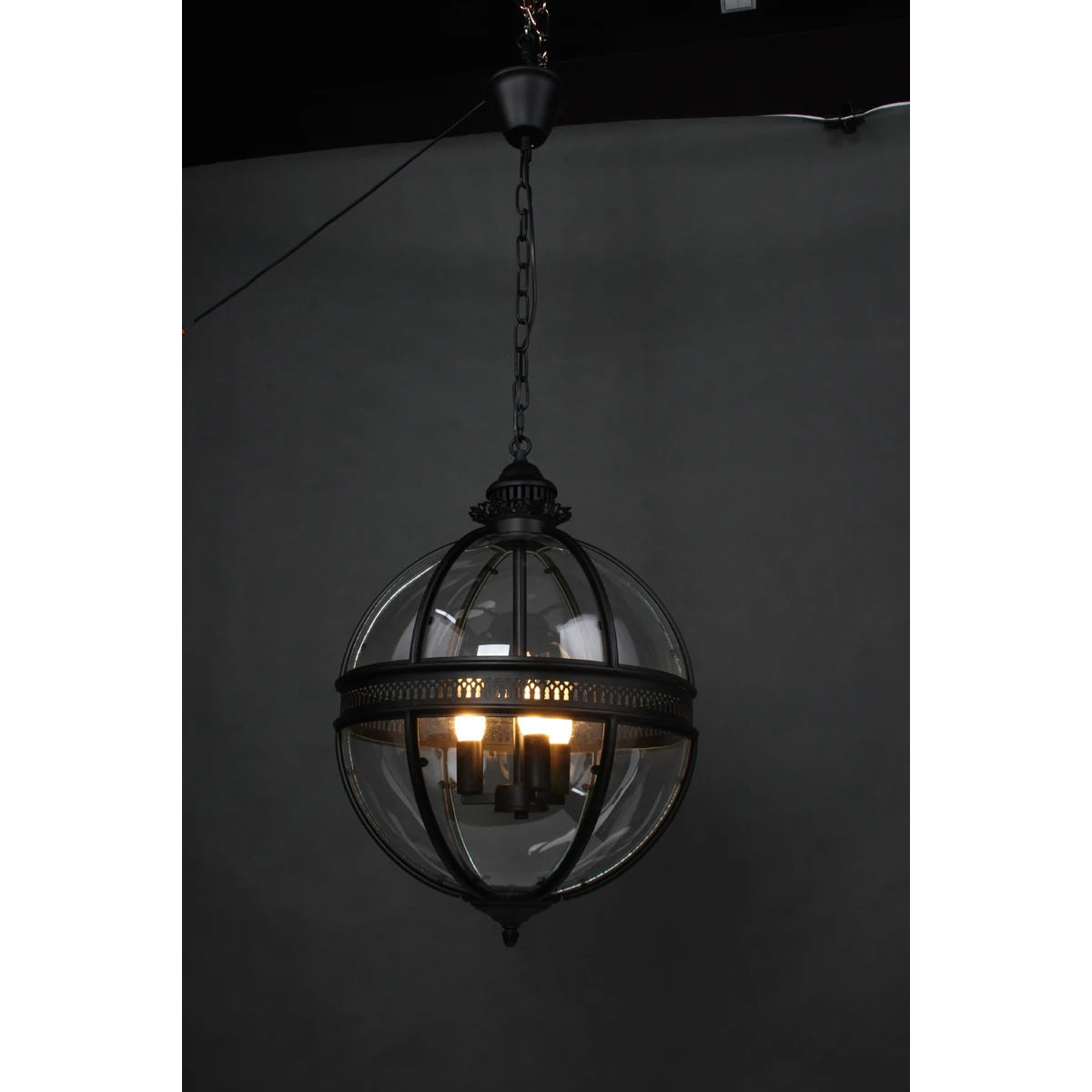 Svelte Ancien Industriel Métal Verre Suspension - Neutralighting