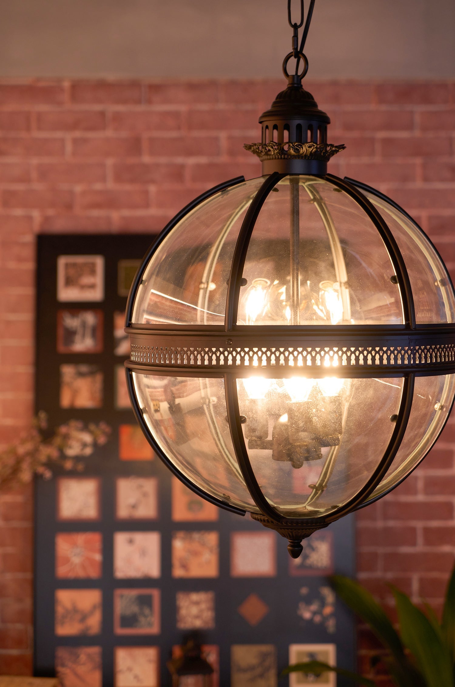 Svelte Ancien Industriel Métal Verre Suspension - Neutralighting