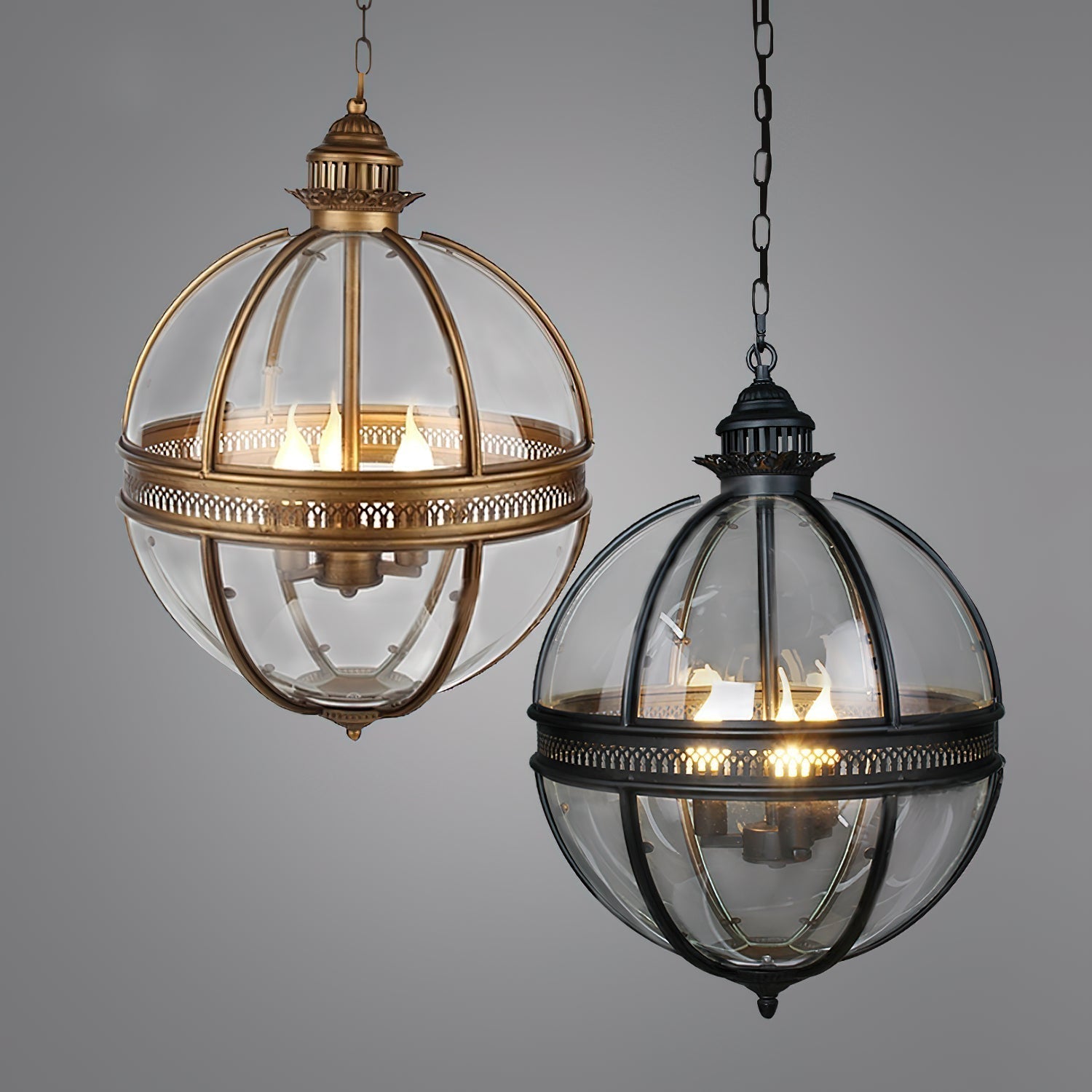 Edward Suspension Rétro en Verre
