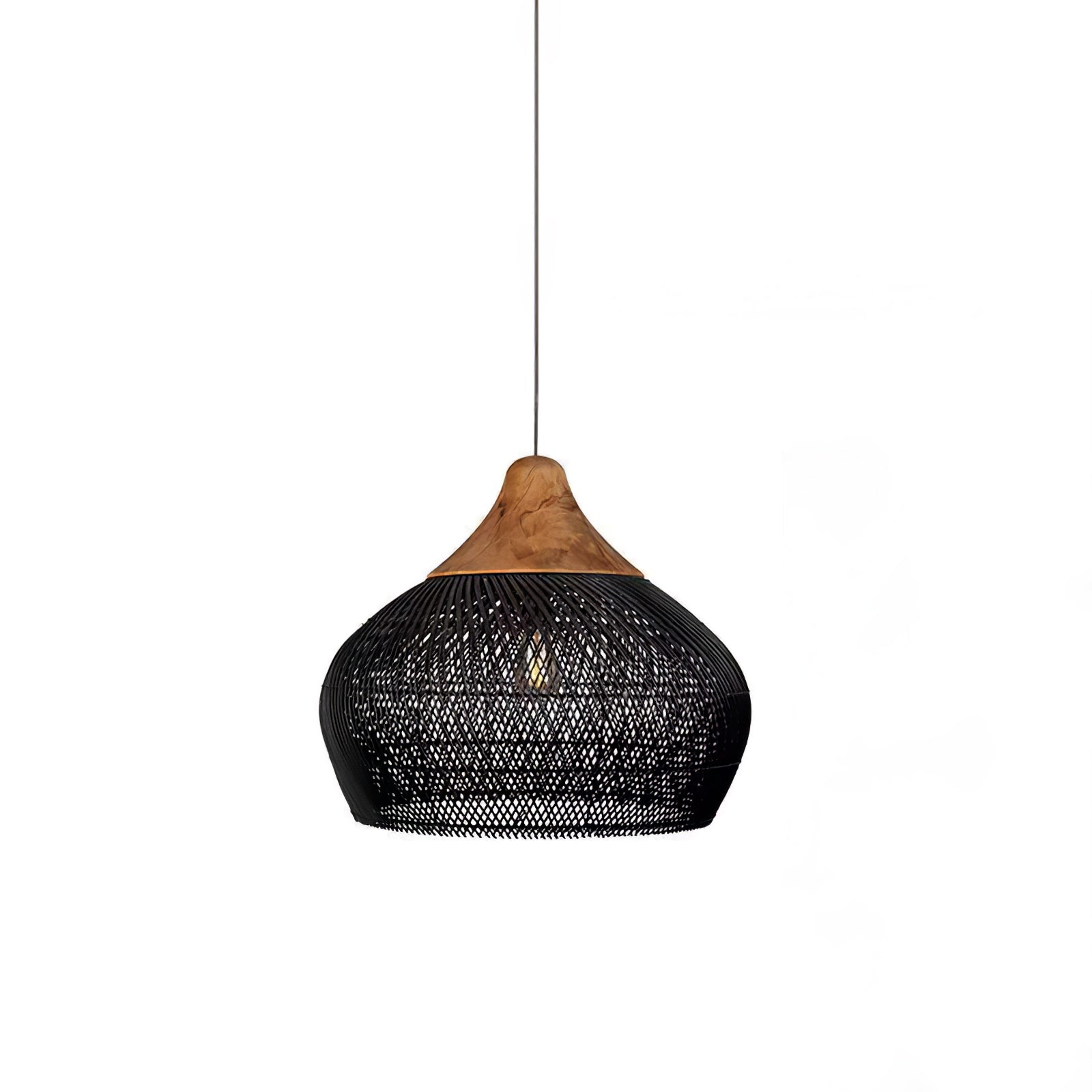 Evelyn Suspension en Rotin Tressé pour Salon - Neutralighting