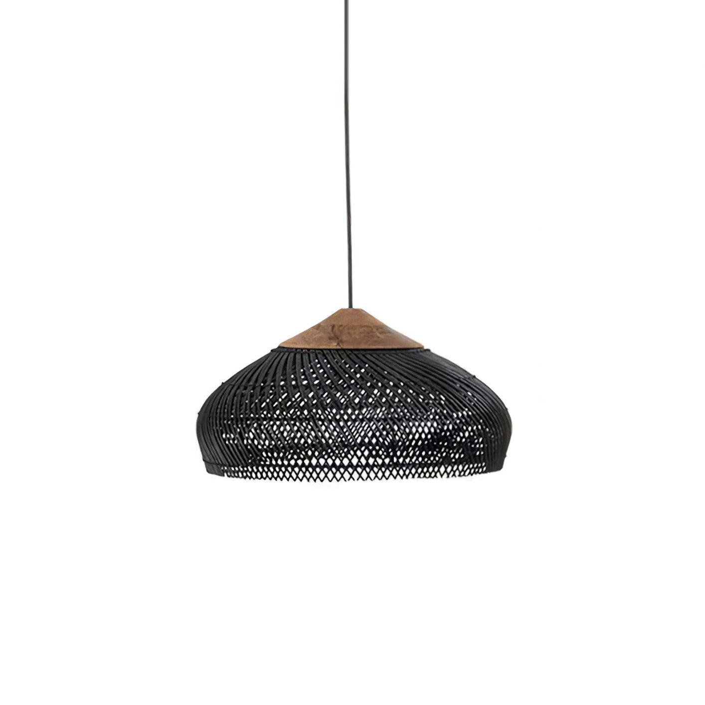 Evelyn Suspension en Rotin Tressé pour Salon - Neutralighting
