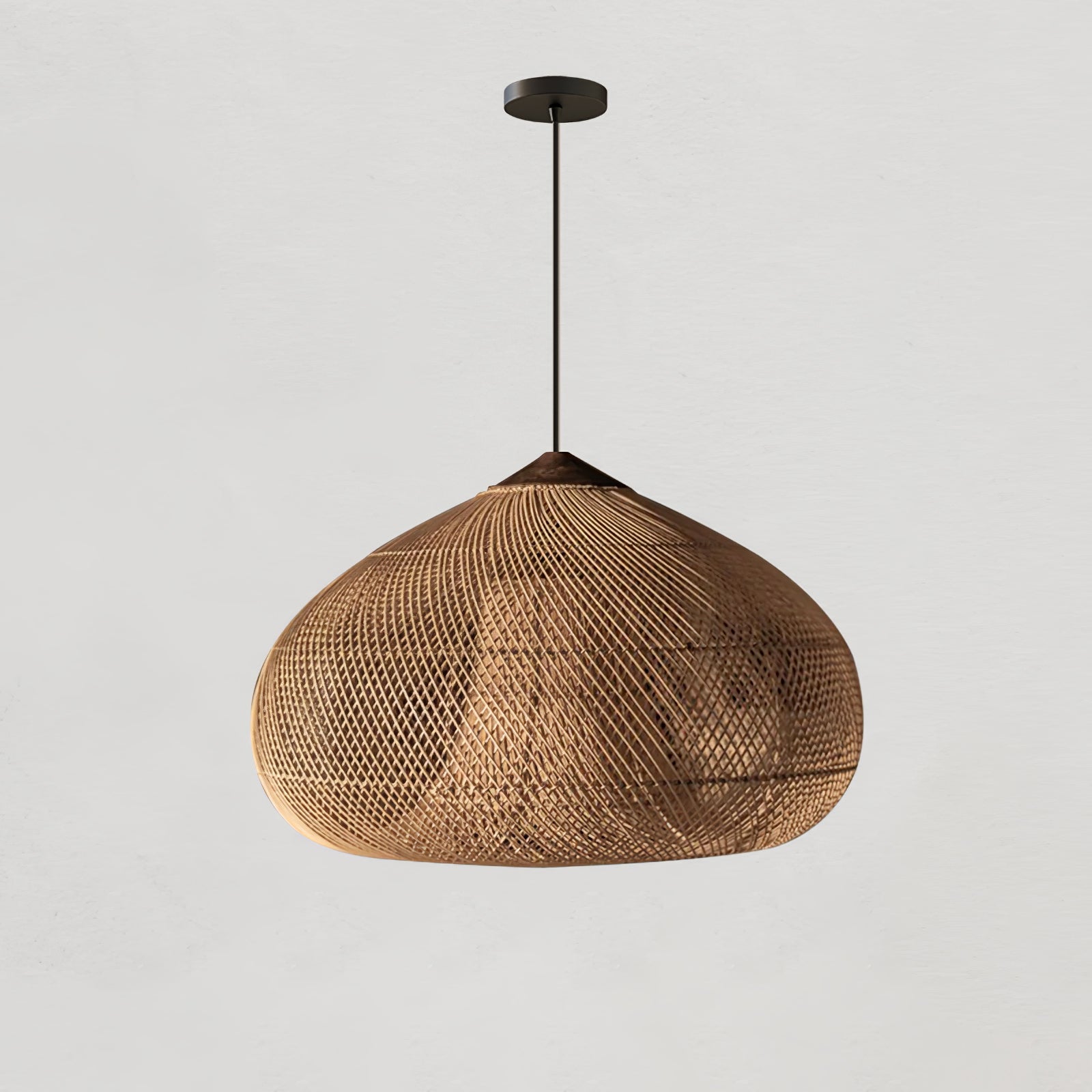 Evelyn Suspension en Rotin Tressé pour Salon - Neutralighting