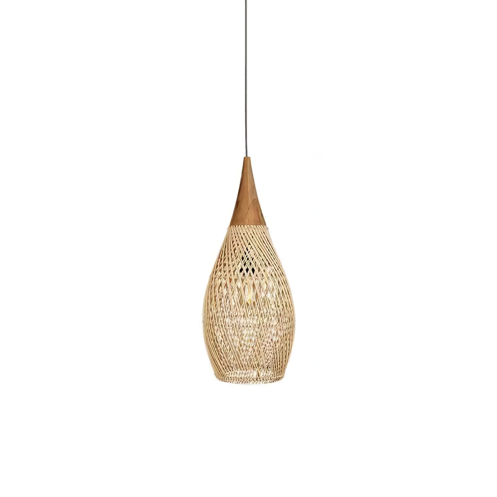 Evelyn Suspension en Rotin Tressé pour Salon - Neutralighting