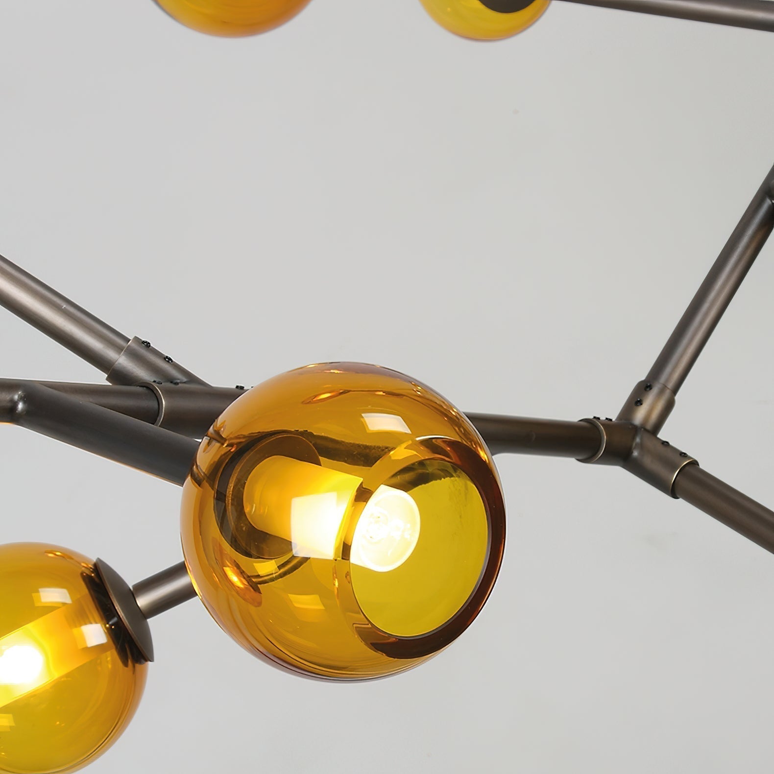 Kinetic Individuel Créativité Laiton Verre Lustre - Neutralighting