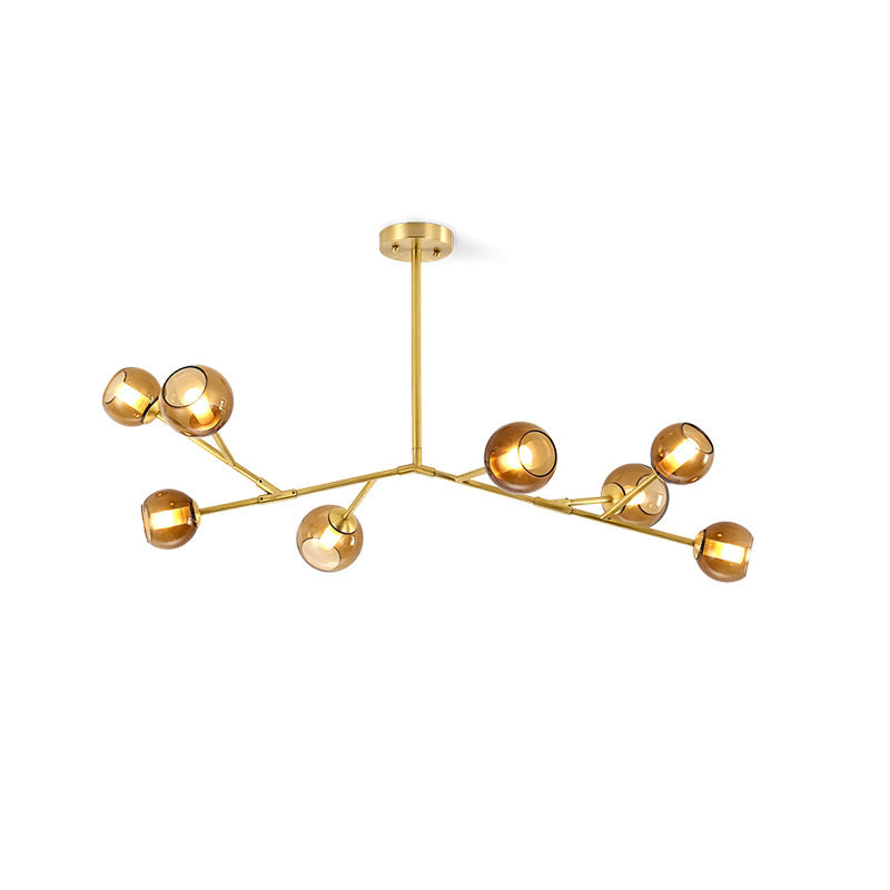 Kinetic Individuel Créativité Laiton Verre Lustre - Neutralighting