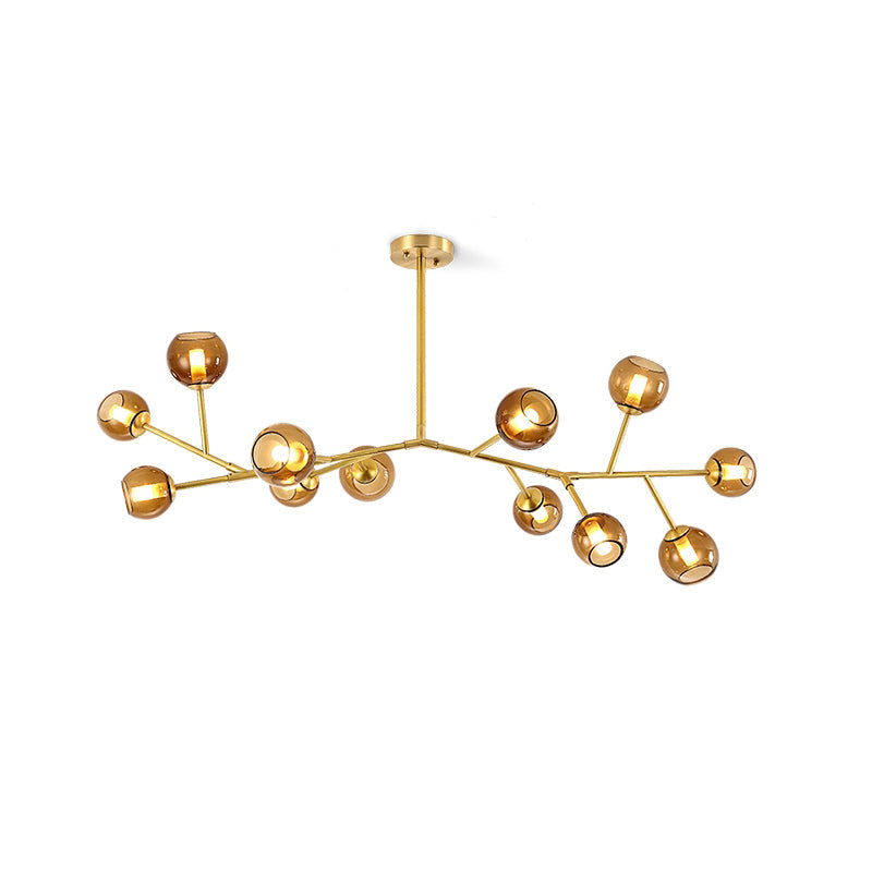 Kinetic Individuel Créativité Laiton Verre Lustre - Neutralighting