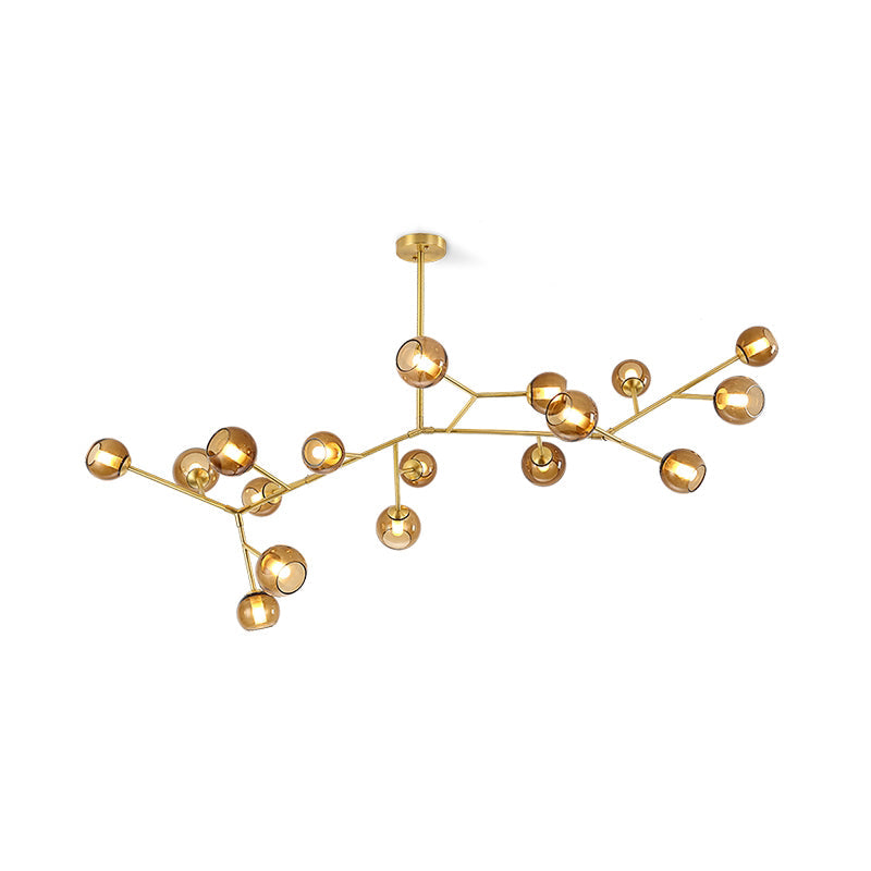 Kinetic Individuel Créativité Laiton Verre Lustre - Neutralighting