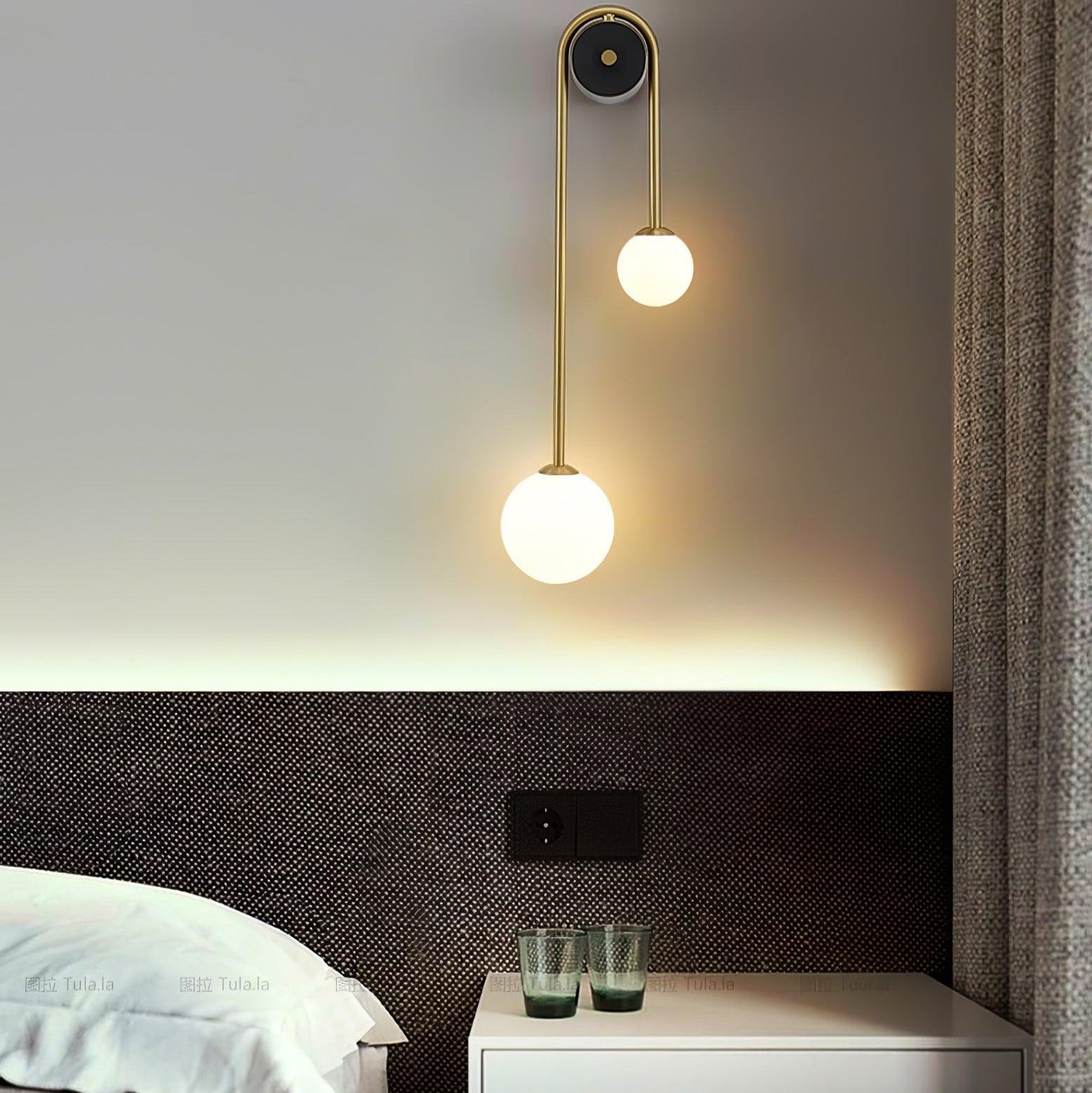 Elaro Applique Murale Arc en Laiton - Neutralighting