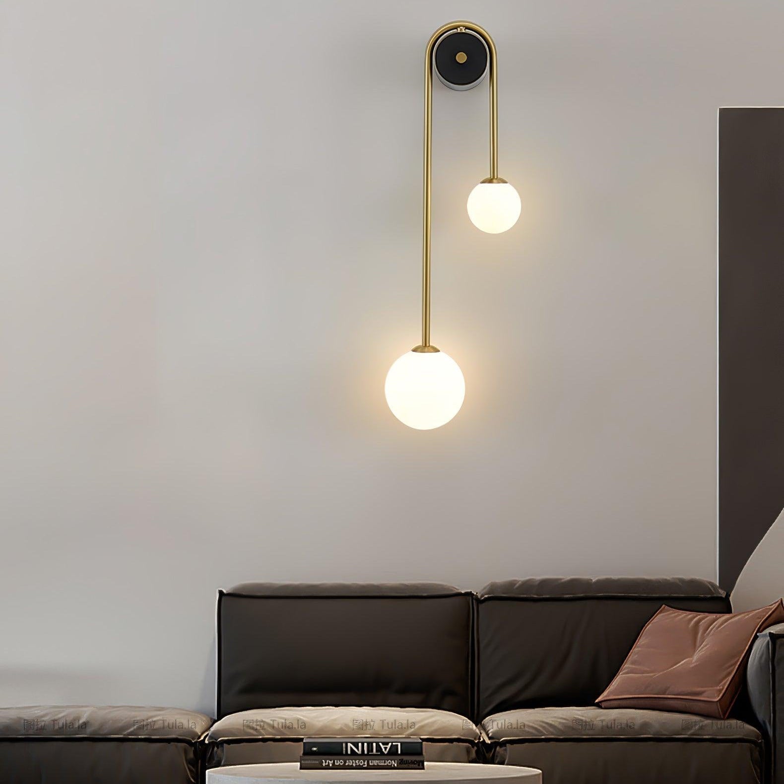 Elaro Applique Murale Arc en Laiton - Neutralighting