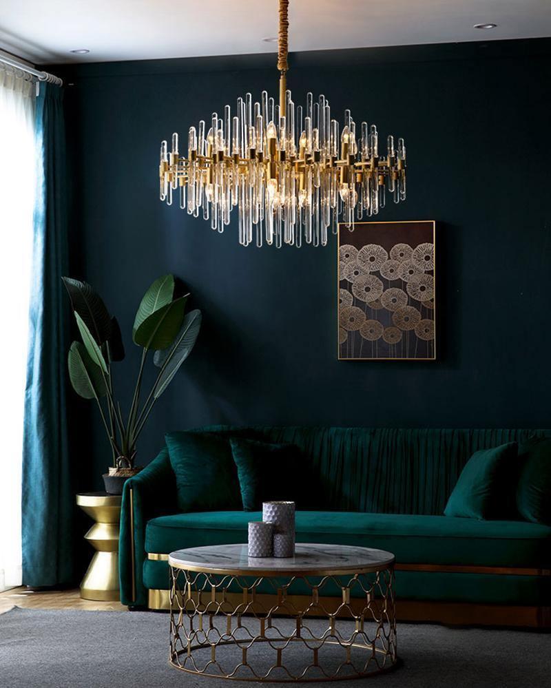 Solara Chandelier en Laiton Antique de Luxe - Neutralighting