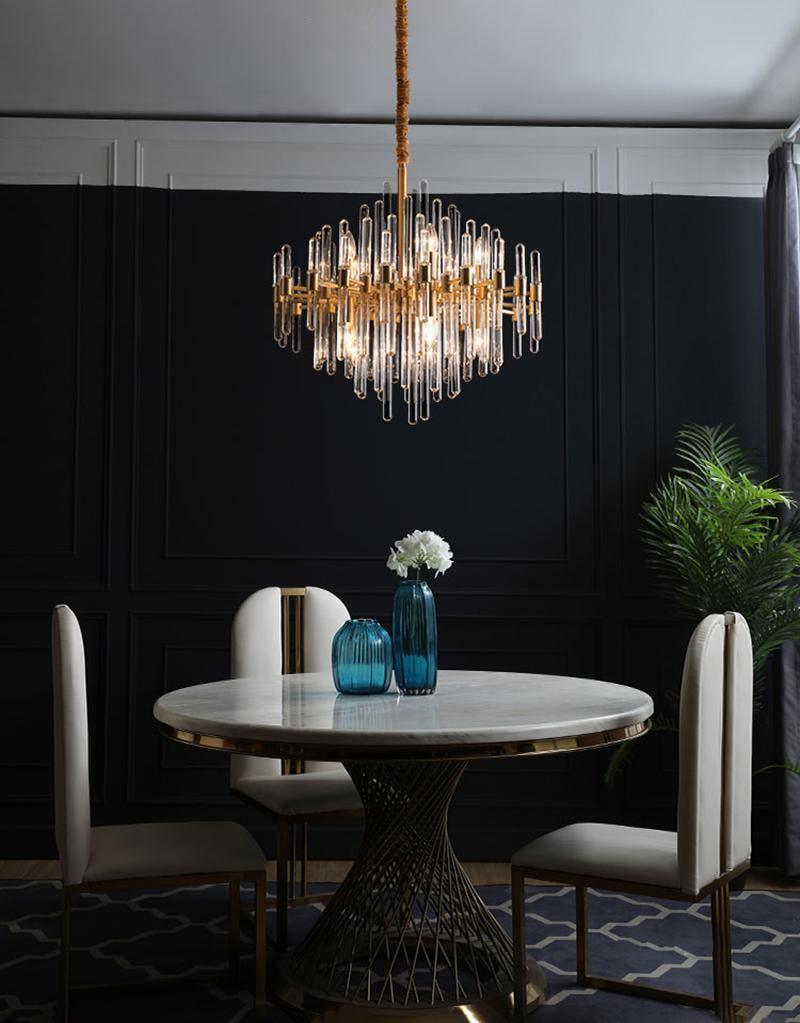 Solara Chandelier en Laiton Antique de Luxe - Neutralighting